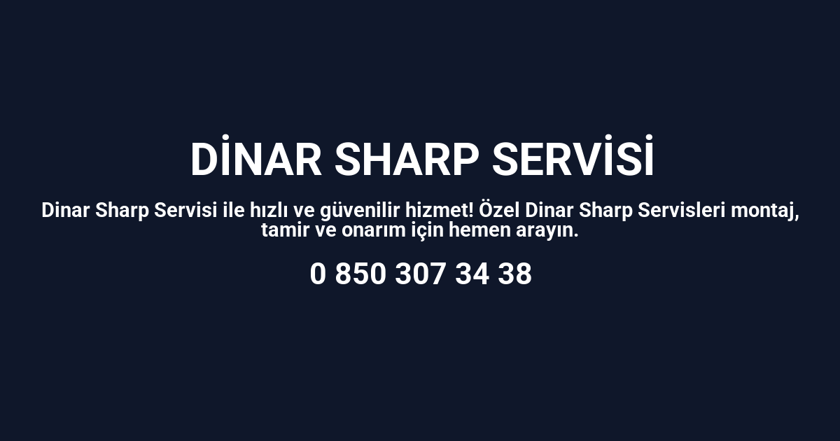 Dinar Sharp Servisi